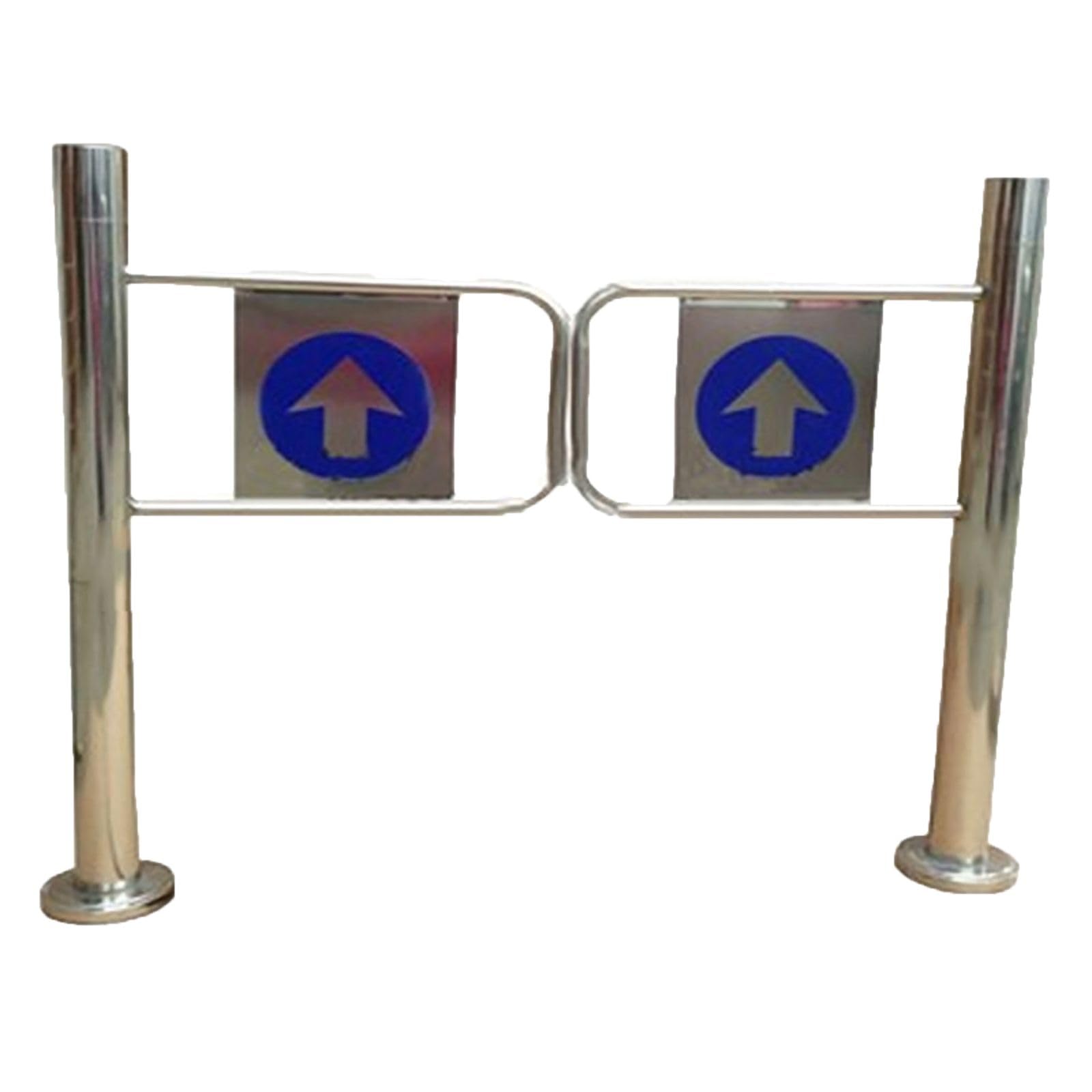 Aioneer Automatic Rebound Swing Door - Manual One-Way Gate For Supermarkets, Factories, Parks & Schools - Entrance Solution-Stainless Steel-60×97cm