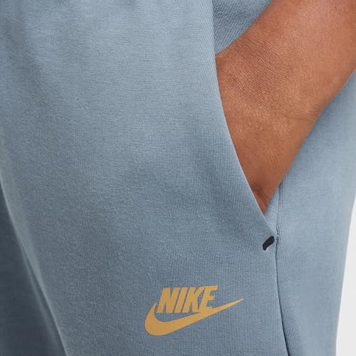 Nike Sportswear Tech Fleece Big Kids' Joggers (HV5869-065, Cool Grey/Black/Metallic Gold)4