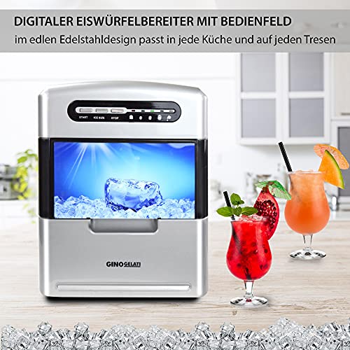 Syntrox Germany GG-185W Digitaler Edelstahl Eiswürfelbereiter max.150 Watt Eiswürfelmaschine Icemaker 3 vers. Eiswürfelgrößen – Bild 4