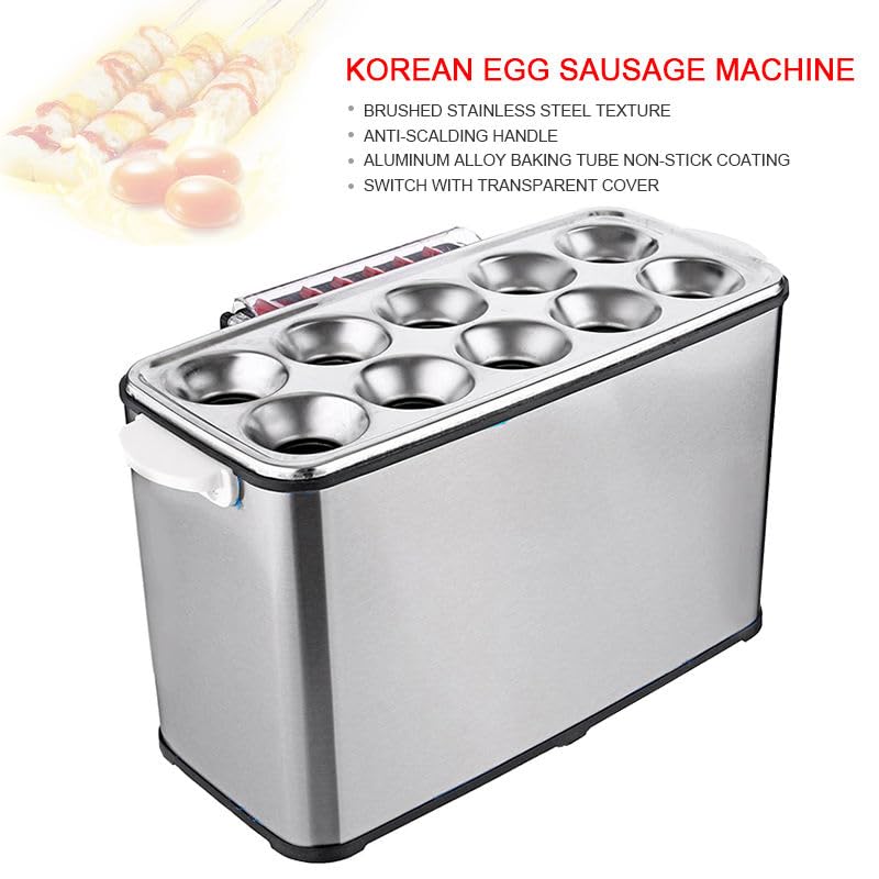 Macchina elettrica per uova e salsicce, macchina automatica per la colazione per omelette e involtini di uova, strumento di cottura rapido per pasti facili