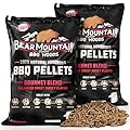 Bear Mountain 20 Pound Bag of Premium All Natural Low Moisture Hardwood Smoky Gourmet Blend Barbecue Smoker Pellets for Outdoor Grilling, 2 Pack