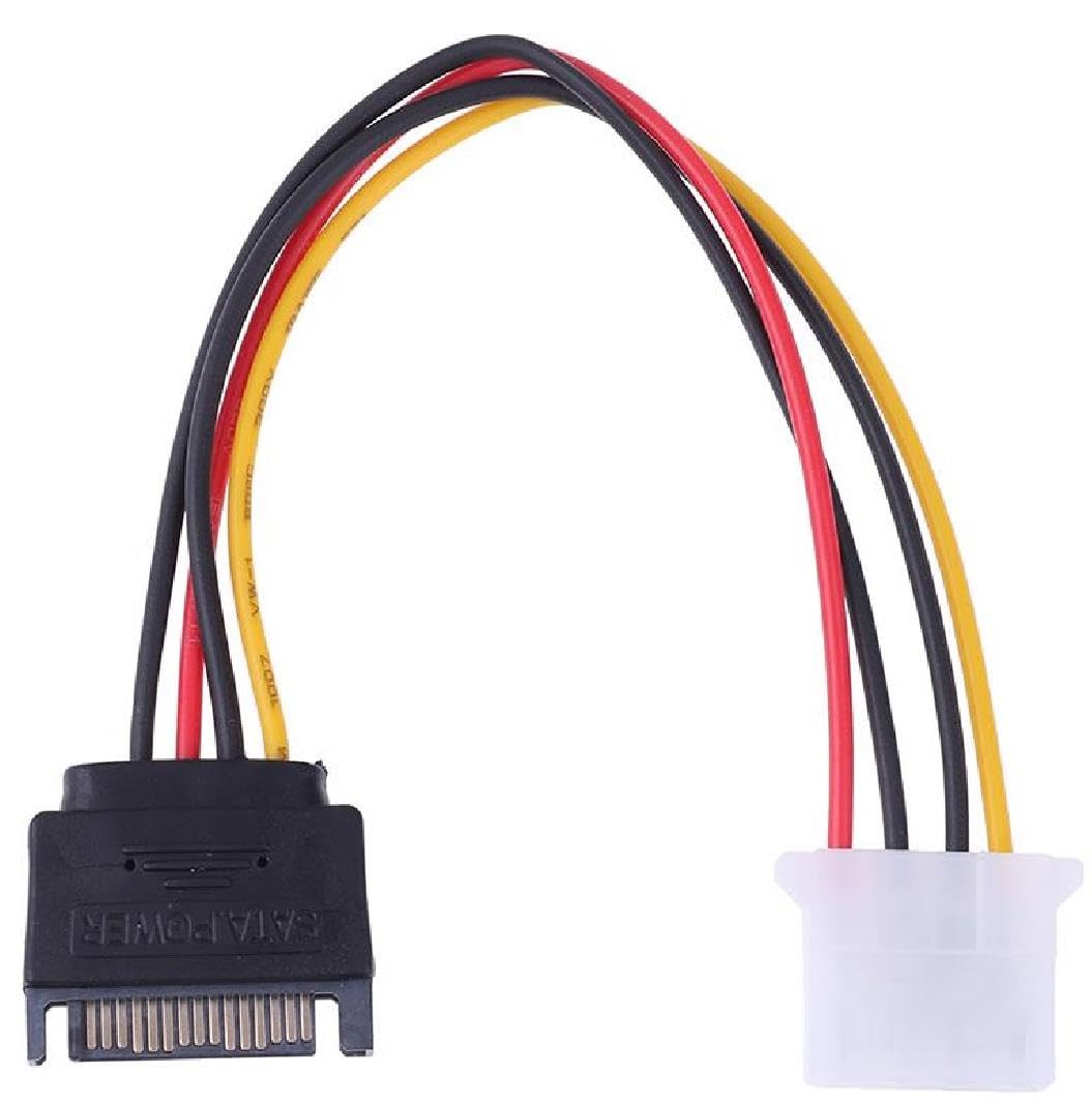 Lunatic 4348 Sata Kasa Hdd Dişi Erkek 4 pin Power Molex Güç Kablosu 20 cm