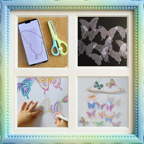 20 hojas plásticas transparentes A4 flexibles PVC 0.01'' miniatura 4