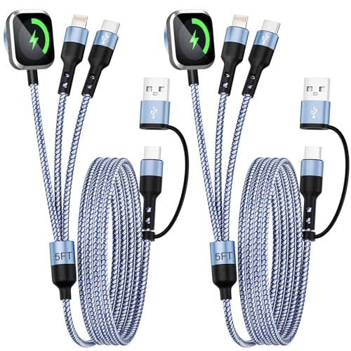 Image of 2026 Car Essentials 3 in 2 Multi Charging Cable for iWatch /CarPlay Cable
