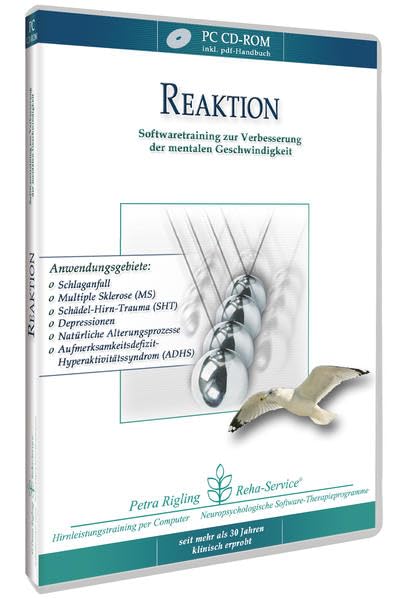 Reaktion - Schlaganfall, Schädel-Hirn-Trauma (SHT) und Gehirn-OP - Reha-Softwaretraining zur Verbesserung der mentalen Geschwindigkeit von Petra Rigling