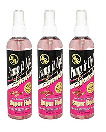 BB Pump it Up! Styling Spritz, Gold Super Hold - 8 oz. (Pack of 3)
