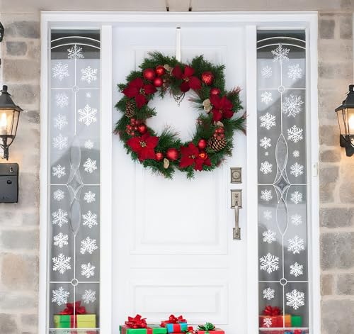 ilauke Türhaken zum Einhängen, 8 Stück Kleiderhaken Tür mit Filz-Pads als Oberflächenschutz, Haken für Türgarderobe, Haken Edelstahl, Türgarderobe zum Einhängen für Jacken, Taschenund Schrank(Weiß)