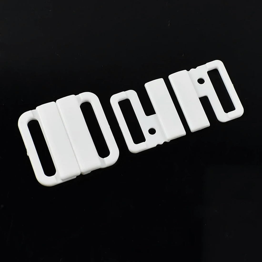 OMEVU 20/50/100 Sets 10/15/20/25mm Plastic Bra Buckle Bikini Strap Clasp Resin Button Closure Swimwear Hook DIY Underwear Accessories