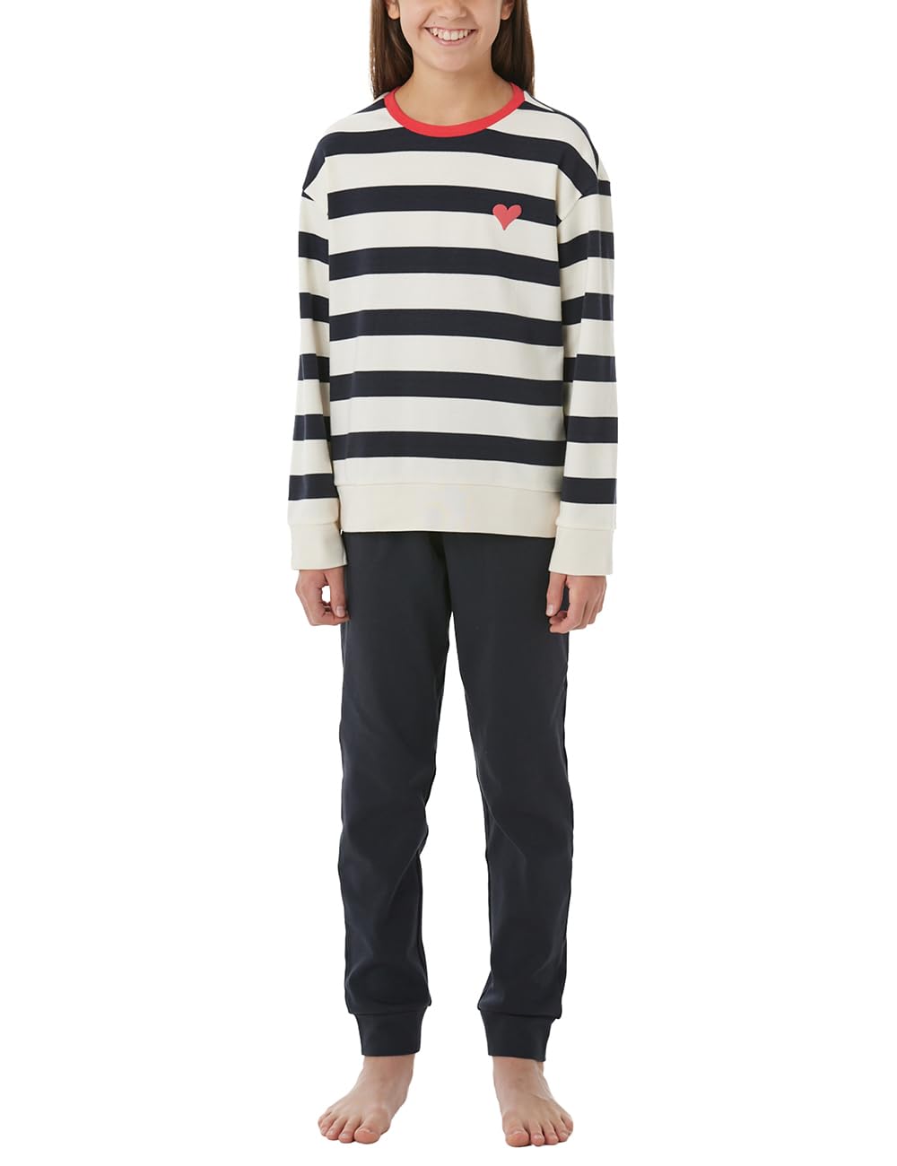 Schiesser Mädchen Schlafanzug Set Pyjama lang Interlock - Größe 98 bis 176