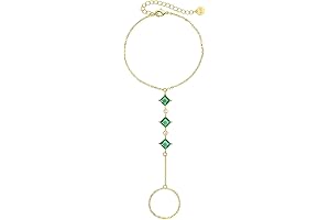 Green Emerald Hand Chains