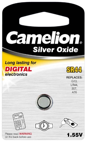 Preisvergleich Produktbild AGI Silber Oxid Knopfzelle CAMELION SR44 / G13 / 357 Original