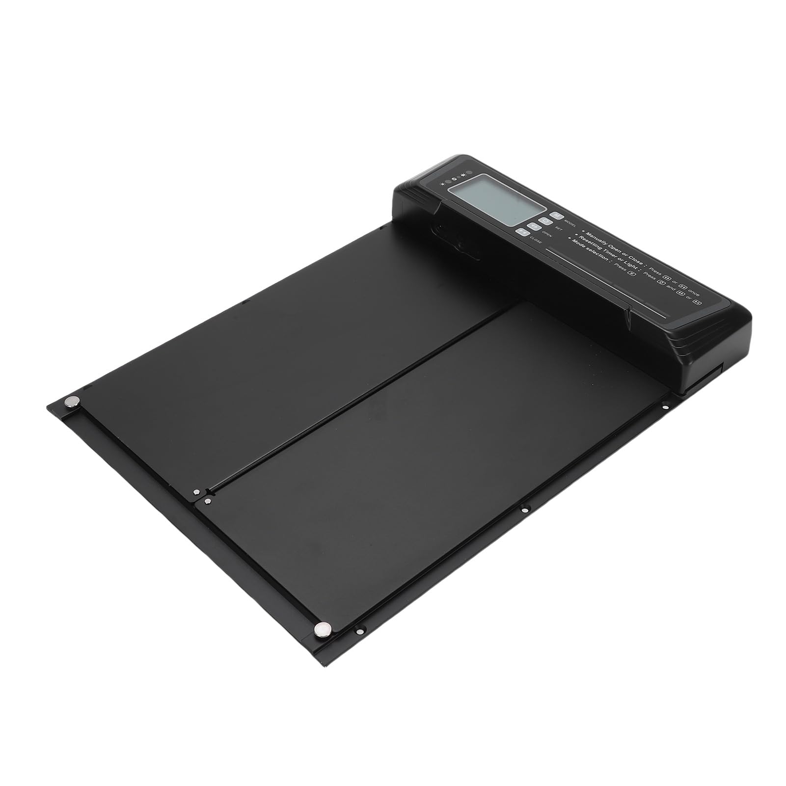 GLOGLOW Puerta Automática para Gallinero, Abridor de Puerta para Gallinero con Energía Solar, Automática para Pollo con Sensor de Luz, Temporizador, Control Remoto, Alarma