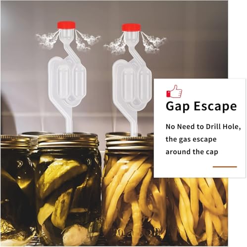 Image of 2 Pcs Wine Making Kit for Home, Air Lock for Wine Making, Wine Making Kit, Essential Fermentation Tool for Homebrew Beginners and Wine Enthusiasts