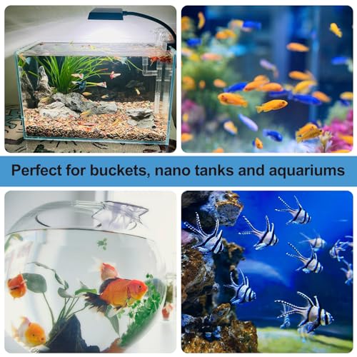 Image of Xthrotsenk Fish Tank Airstone Bubbler Bubble Stones Diffuser, Nano Aquarium Dissolved Bubbler Oxygen, Silent Leaves Tiny Bubbles for Aquarium Fish Tank Accessories