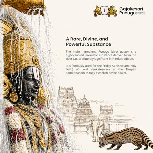 Image of Gajakesari Punugu (Sri Balaji's), Pack of 3 with Free Punugu Perfume Oil, Roll-on, Traditional