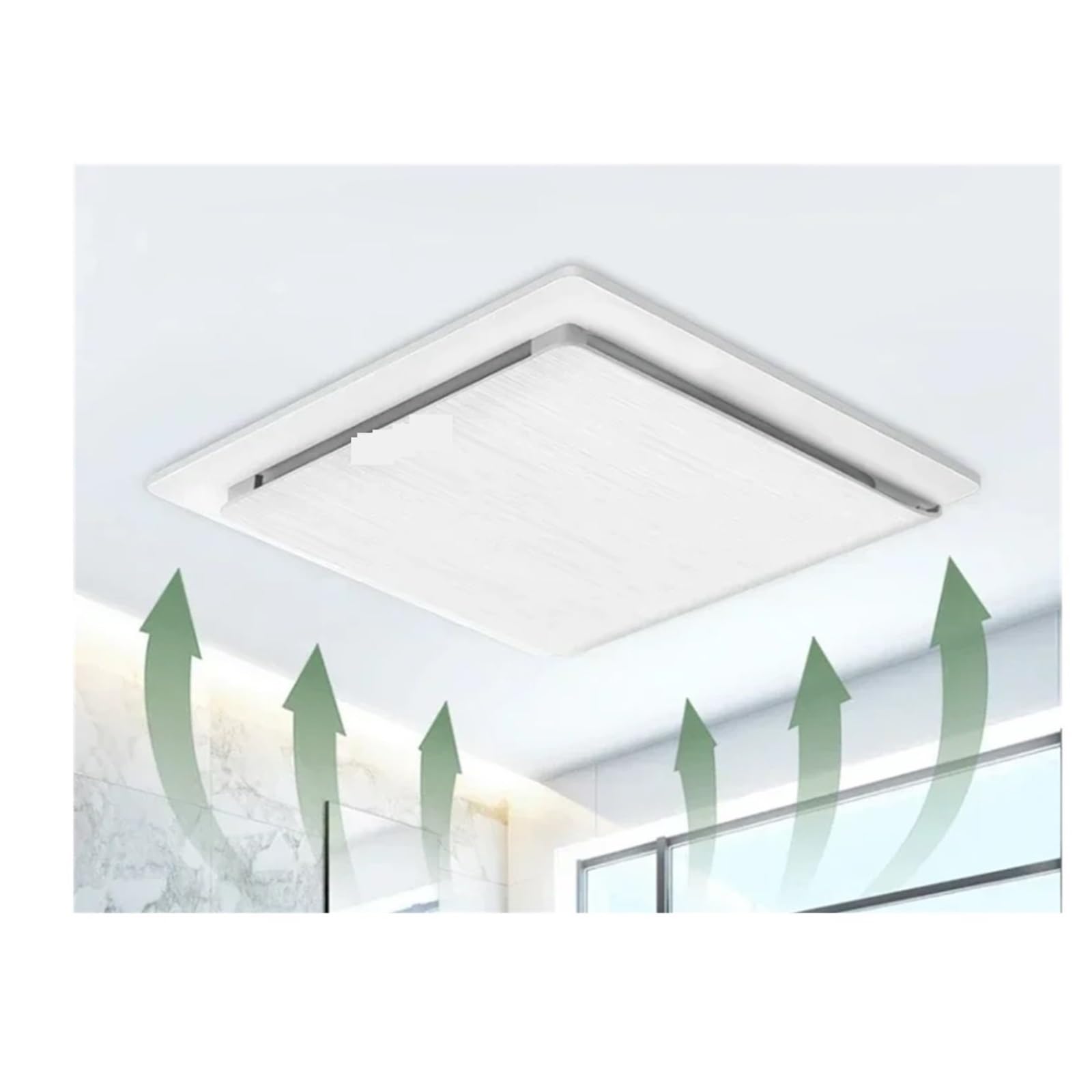 Extractor de aire, Extractor De Aire Potente Silencio Baño Techo Ventilación Ventilador Cocina Humos PAPÁ para sótanos, talleres(8 inch)