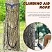 Equivira 2 Step Hunting Climbing Aider, Hand-Braided Lightweight Rope Ladder Tree Stand Step, Climbing Stick Aider for Hunting Tree Steps