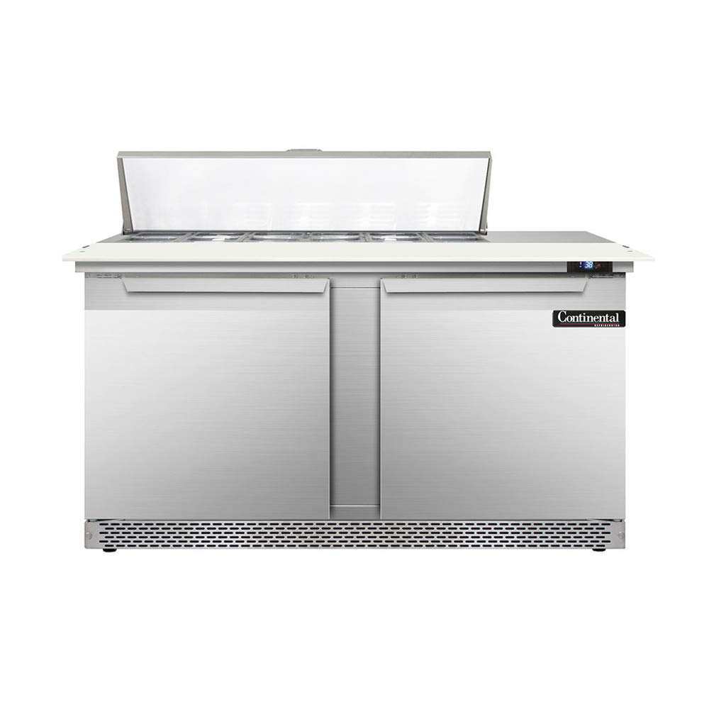 Designer Line Sandwich Unit by Continental Refrigerator – Metallic, Model DL60-12C-FB