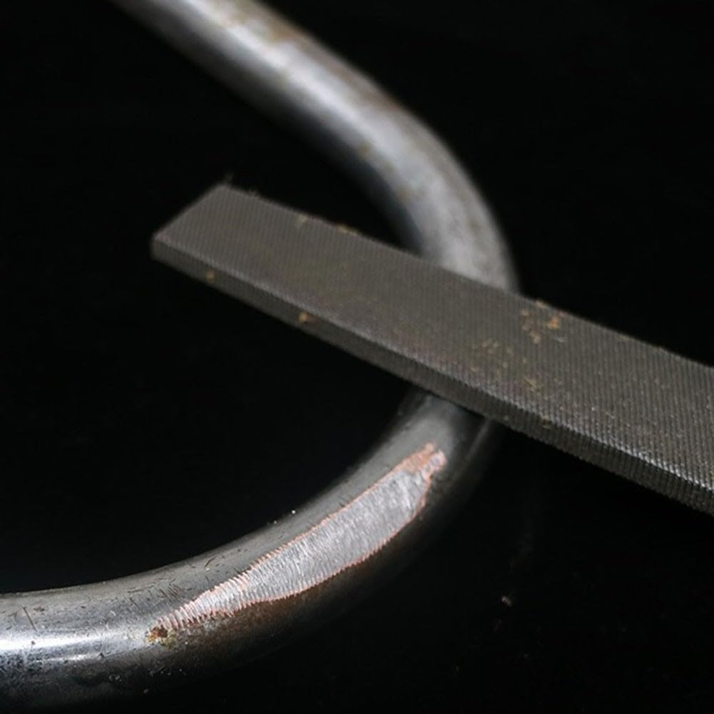 2Pcs Files Set 8 Inch Half Round and Fine Tooth File 45# Carbon Steel Hand Tools Woodworking Shaping Deburring