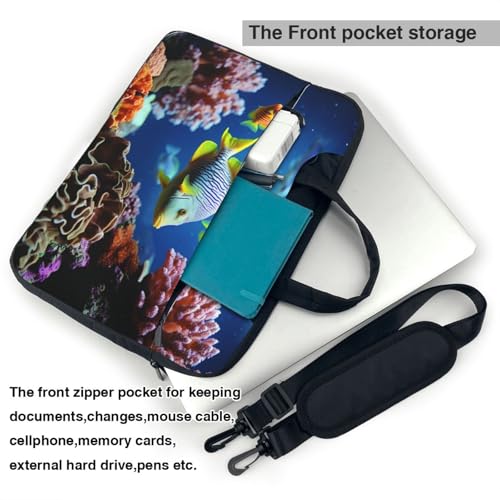 Bolso Tote para Laptop con Diseño Colorido de Peces miniatura 3