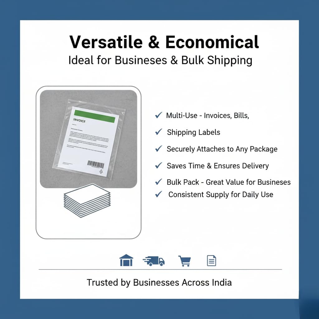 Packaging List Envelope A4 Size | Full Gumming Seal | Pack of 200