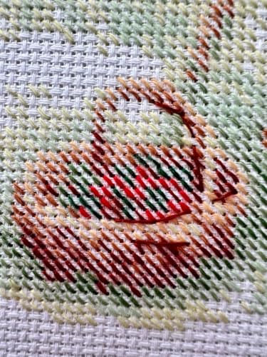 Broderie point de croix RIOLIS 2205 pour un salon fleuri - 8
