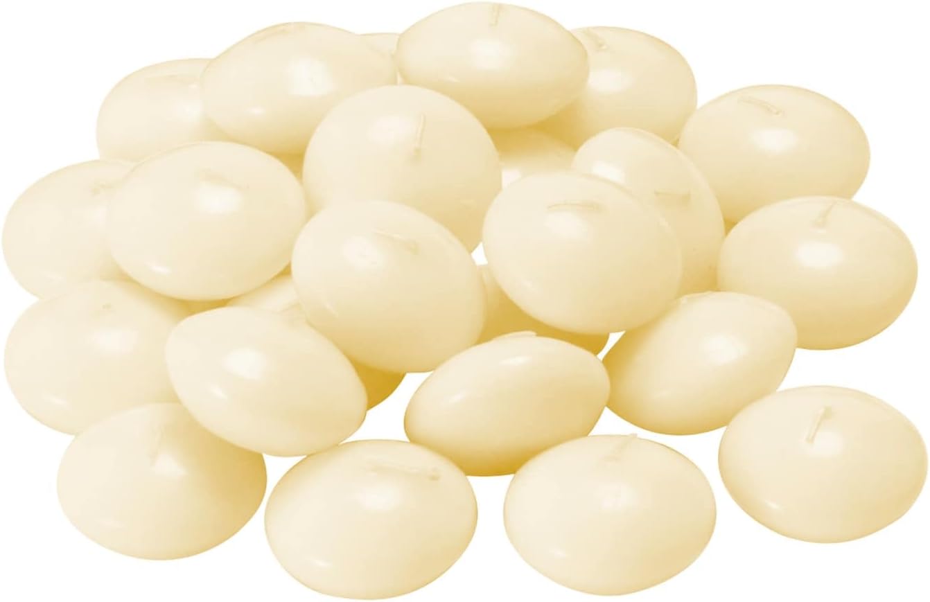 501.384.44 Fenomen Unscented Floating Candle, Natural, Pack of 24