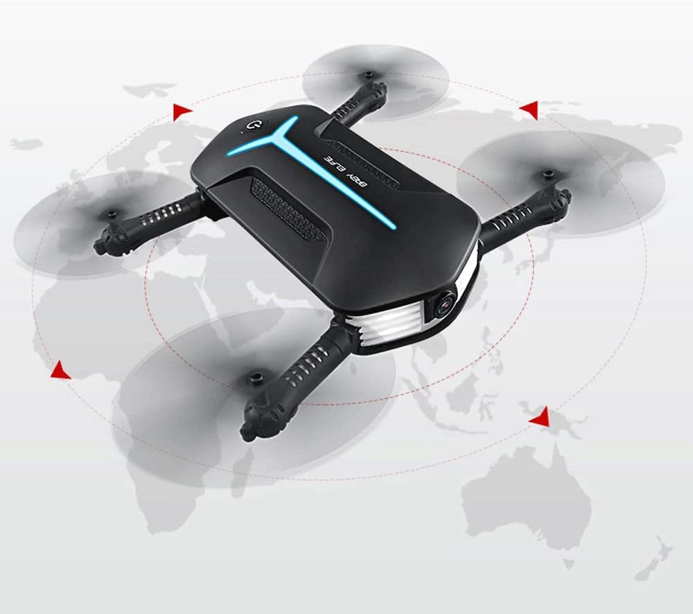 H37 Mini Dron z kamerą 720P RC Quadcopter dla dorosłych Początkujący ze światłami LED, czujnikiem grawitacji, inteligentnym ustawieniem wysokości, wirowaniem kaskaderskim, startem/lądowaniem j