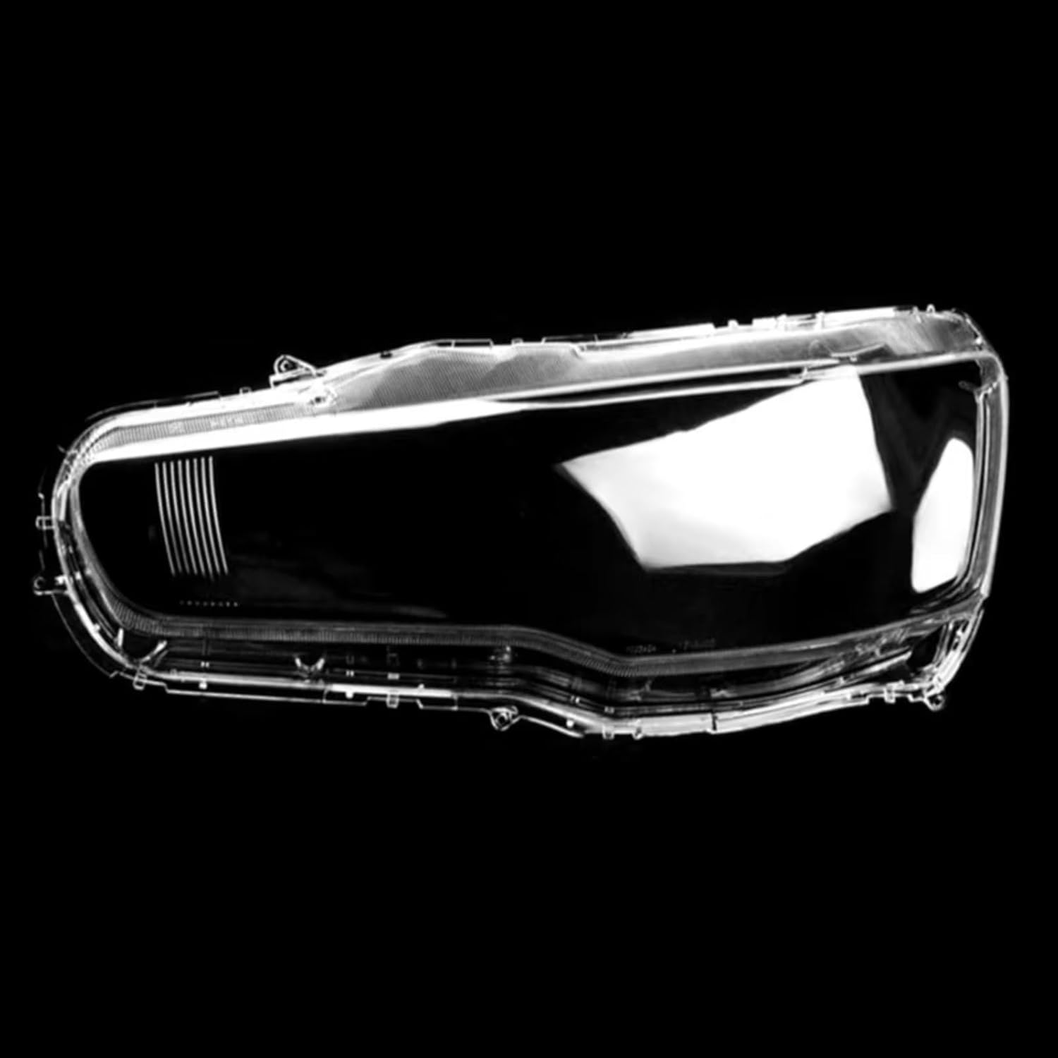 Clear Glass Headlamp Lens Compatible With Mitsubishi For Lancer Ex 2010-2016 Car Clear Headlight Cover Headlamps Transparent Lampshade Shell Accessories(Right)