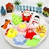 30 Pack Christmas Squishy Toys, Christmas Party Favors Stocking Stuffers Xmas Gifts, Kawaii Mochi Squishies Sensory Squeeze Toys for Kids Girls Boys Toddlers Treasure Box Toys Classroom Prizes #3
