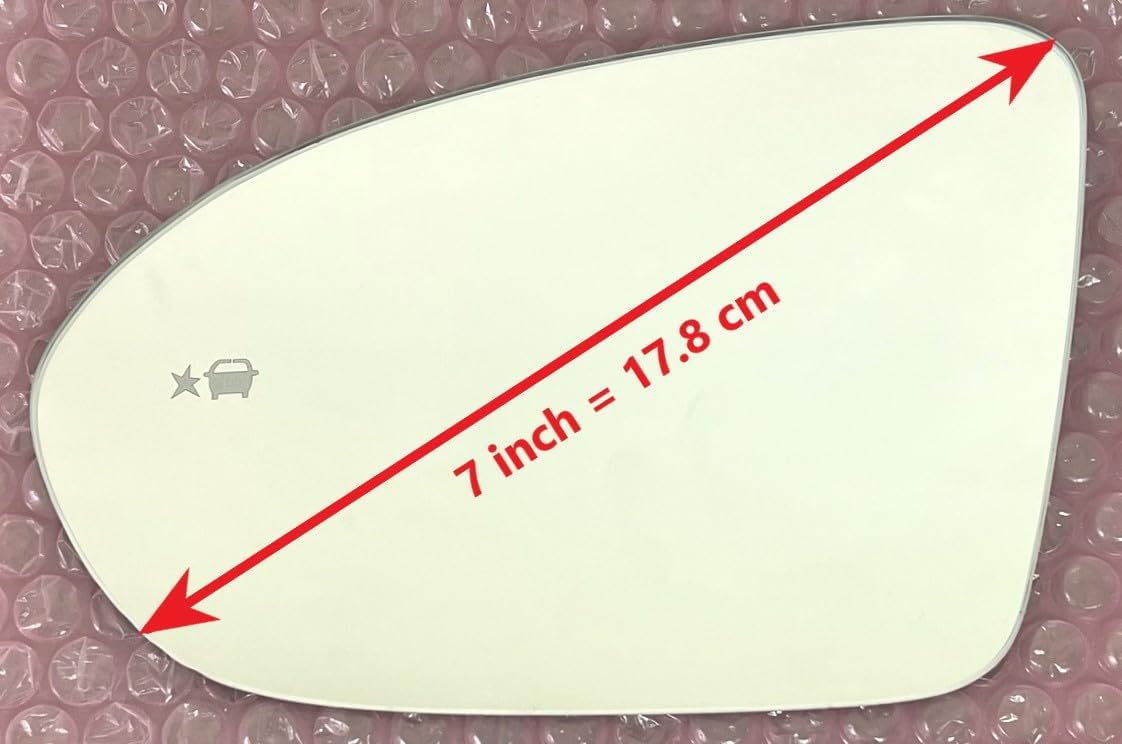New Replacement Blind Spot Mirror Glass with Full Size Adhesive for 2016-2019 Chevrolet Cruze 2018-2020 Buick Regal Sportback TourX Driver Side View Left LH
