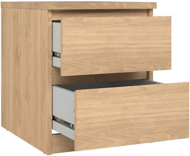 Home Square 2-Drawer Nightstand in Jackson Hickory - Set of 2