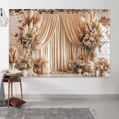 Fondo Boho Floral Vintage 12x10ft para Fotografía miniatura 4
