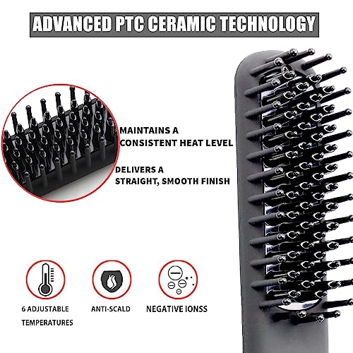Cepillo térmico para barba BenRich con pantalla LCD miniatura 5