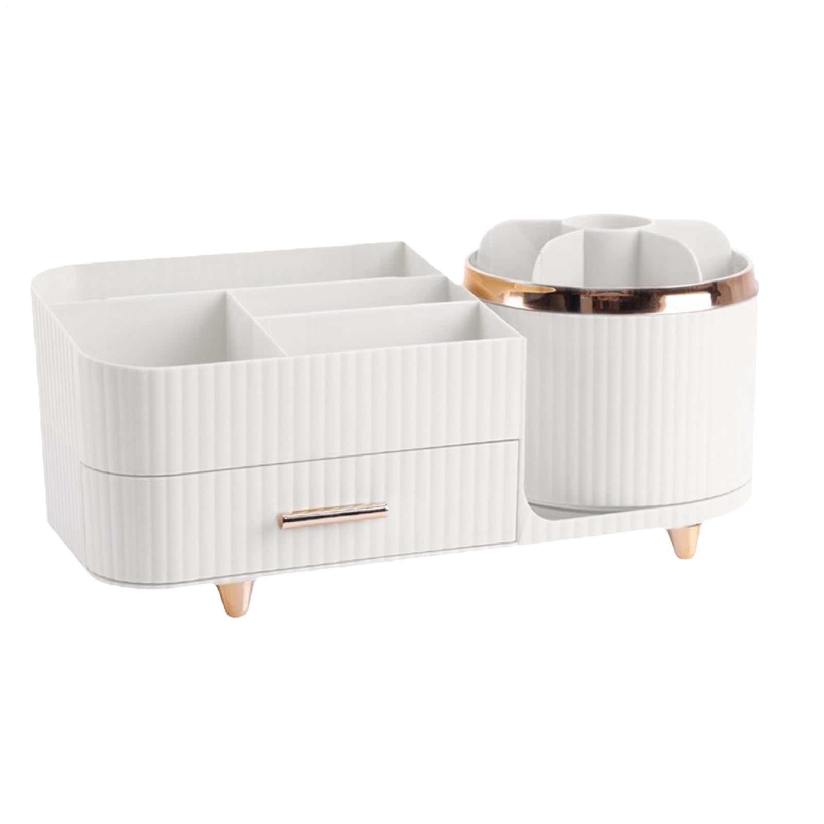 Organizer per cosmetici girevole – Porta trucchi da scrivania con grande
