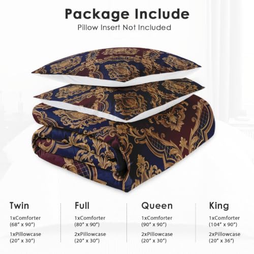 WeCozy King Comforter Set, 3 Pieces Vintage Gold Bedding Set by WeCozy - Used condition - Image 6