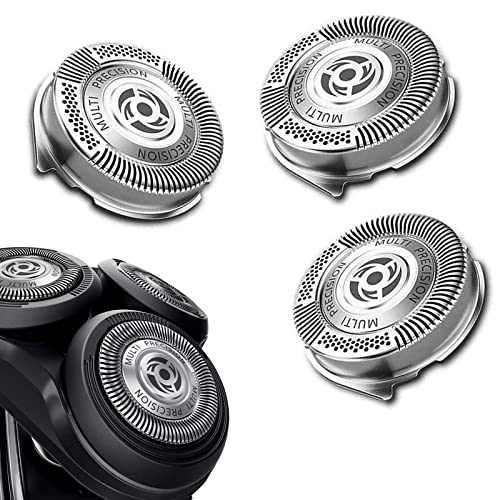 SH50/52 Replacement Heads for Philips Norelco Series 5000 Electric Shaver, Razor Replacement Cutter Blade Compatible with Phillips Series 5000 (S5xxx), AquaTouch, PowerTouch (PT8xx, PT7xx), 3-Pack