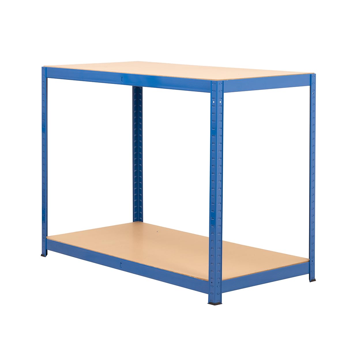 Bigdug Blue Garage Workbench - 300 Kg Capacity - Heavy Duty Steel Work Table - 900H X 1200W X 600D Mm - 2 Levels