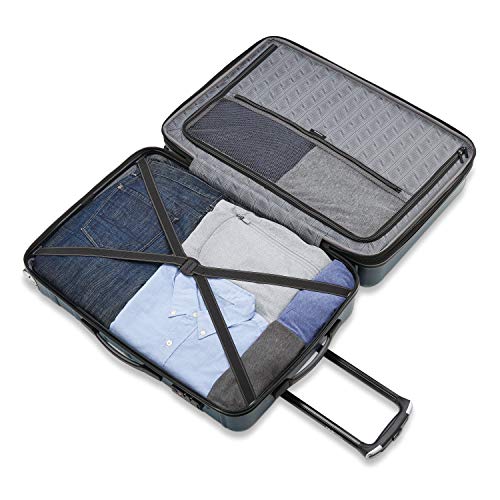 Image of Samsonite Omni 2 Domestic Carry-On Luggage - 22x14x9 Airline-Approved - Features Expandable Polycarbonate Shell, 360 Wheels, TSA Lock - Amazon Exclusive - Nova Teal