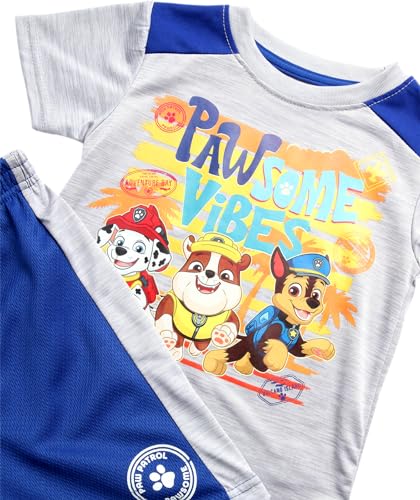 Nickelodeon Boys' Paw Patrol Shorts Set - 2 Piece T-Shirt and Shorts (Toddler/Little Boy) - Image 4