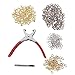 OKUMEYR 1 Set Air Button Grommet Eyelet Tool Kit Fabric Grommet Tool Kit Metal Eyelets Grommet Press Eyelets Button Grommet Eyelet Pliers Kit Grommets Kit Corn Iron Clothing