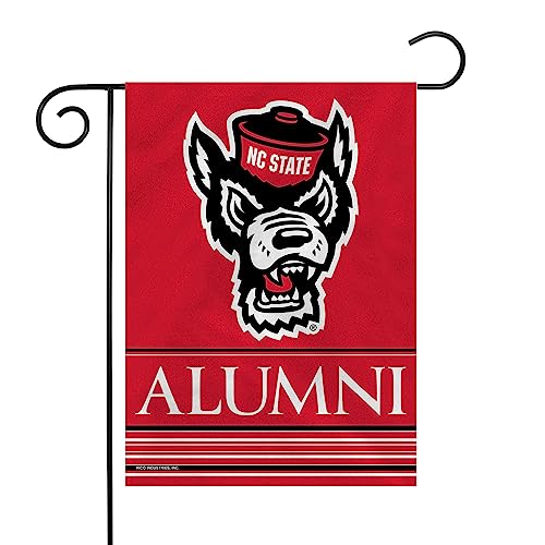 Rico Industries NCAA North Carolina State Wolfpack Alumni 13" x 18" Double Sided Garden Flag