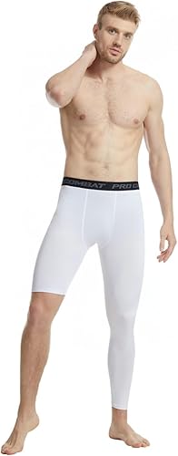 Miniatura 5 de Pantalones deportivos ajustados de una sola pierna de baloncesto para hombre, pantalones de compresión de 12 de una pierna, ropa interior atlética