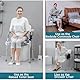 Aufstehhilfe Toiletten,Toilettenstützgestell für senioren,Toilettensitzerhöhung mit Armlehnen,[höhenverstellbar & rutschfest],[bis 150 kg] - WC stützhilfe Ohne Bohren,für alle gängigen Toiletten