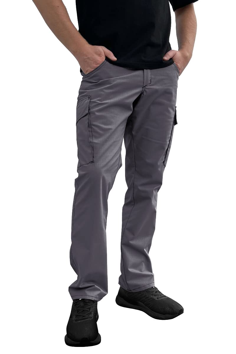 strongAnt Pantalones de Trabajo de Carga elástica con Rodilleras, Bolsillos y Cremallera para Hombre — view 32