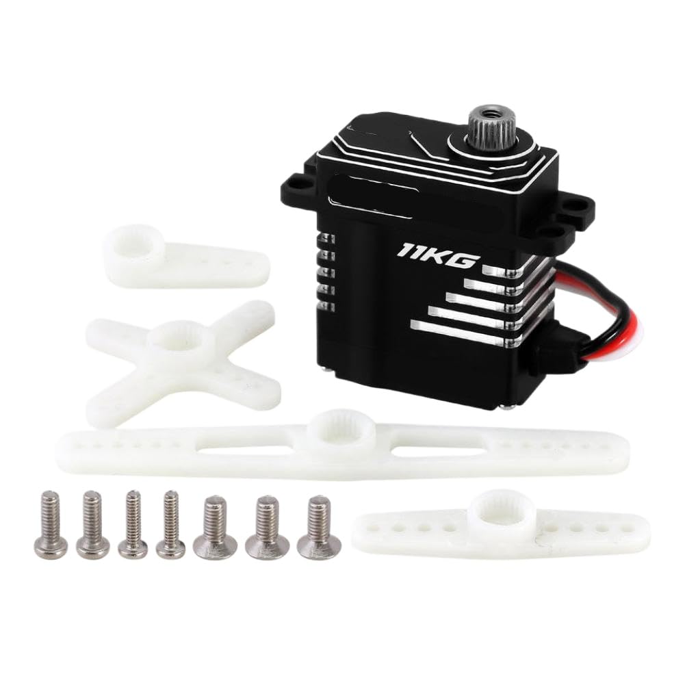 Servomotore coreless con coppia da 11 kg compatibile con auto RC, droni e robotica(Side Wire Exit)