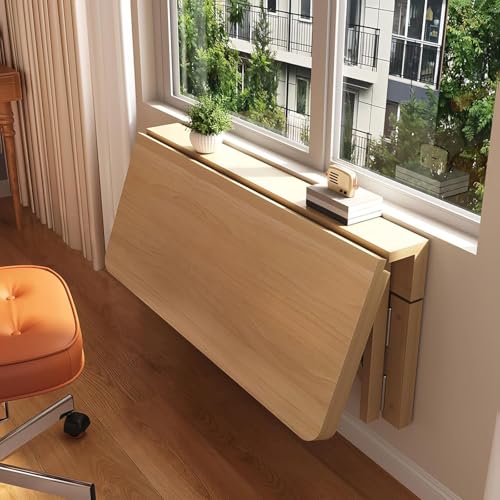 Bureau mural pliable moderne en bois pour ordinateur portable