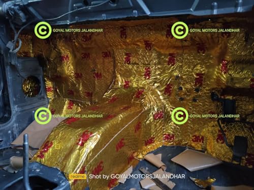 Image of Polyethylene Car Damp | 3M Damping Mats | For Best Damping Back To Stock | White Gum Golden Colour | 1 Sheet Only