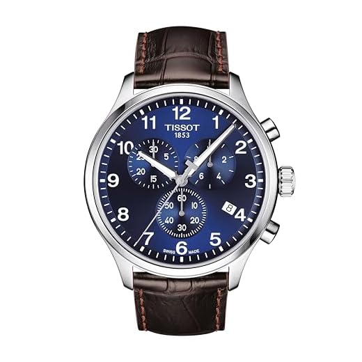 Tissot Relógio casual masculino Tissot Chrono XL de aço inoxidável marrom, Marrom, Cronógrafo