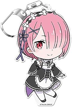 azumaker ReZero - Starting Life in Another World Puniko! Key Holder with Stand Ram
